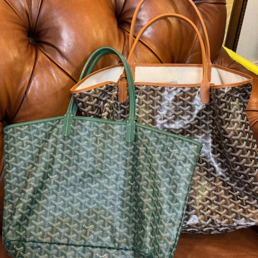 Medium Brown Patterned Tote Bag - Designer Style - image 6